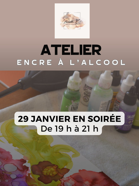 29/01 de 19 h à 21 h- Cours d'initiation à l'encre à l'alcool