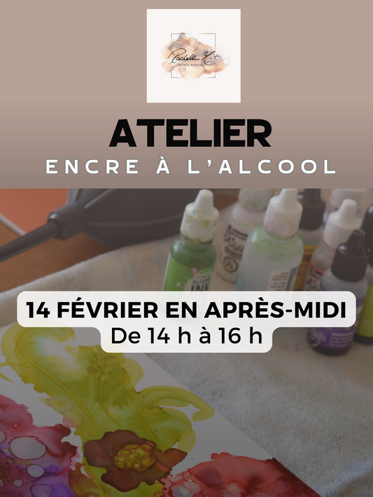 14/02 de 14 h à 16 h- Cours d'initiation à l'encre à l'alcool