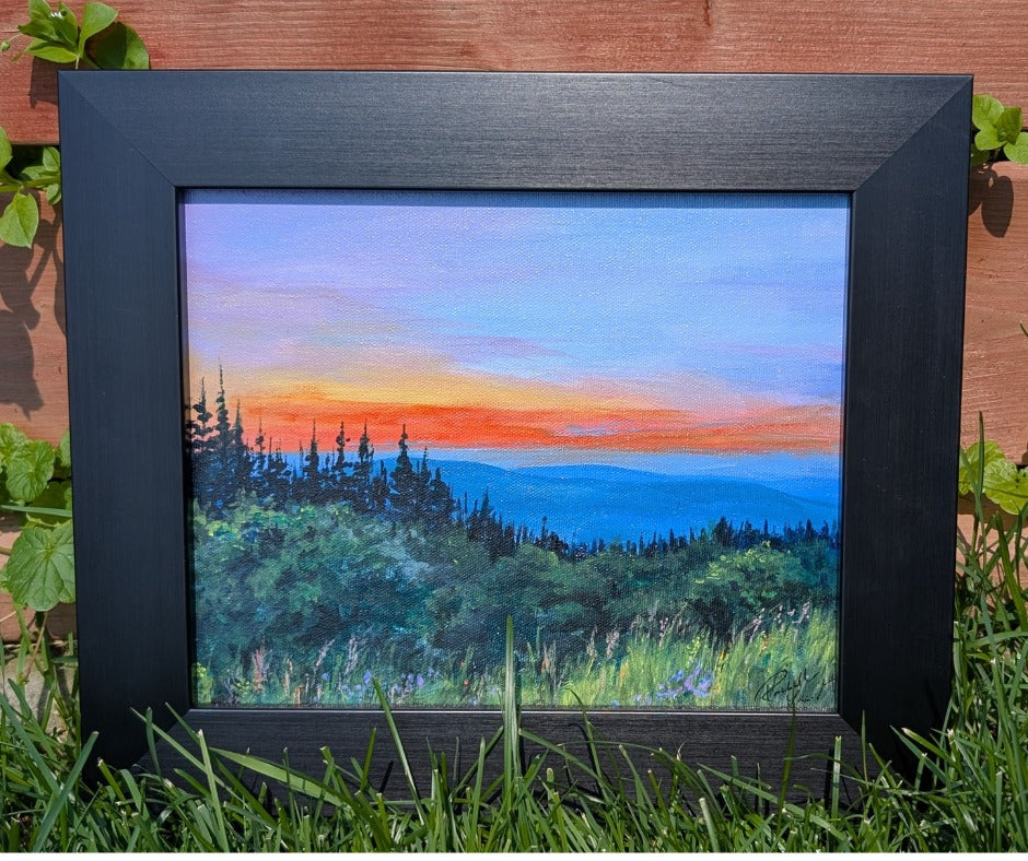 Les Appalaches au coucher du soleil