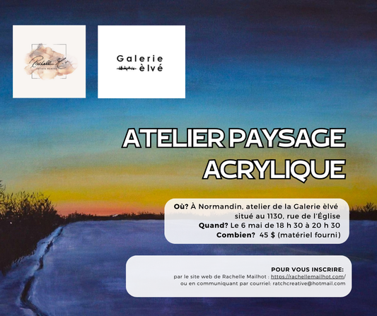 Atelier créatif à l'acrylique (paysage) 06/05